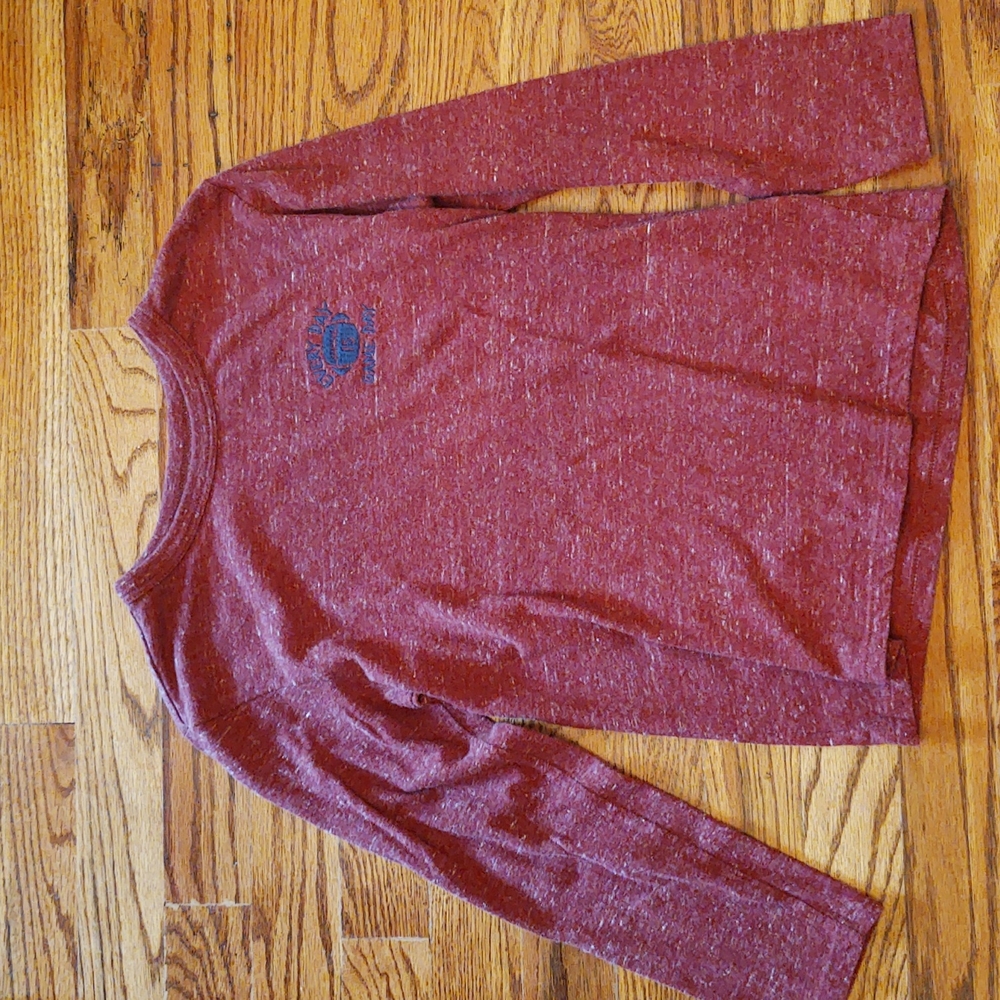 Little boys long sleeve t-shirt. Burgundy